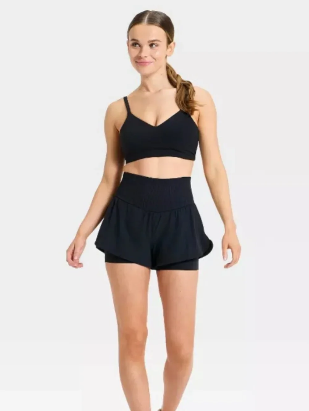 JoyLab Seamless Waistband Woven Shorts